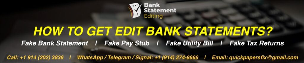 How to Edit Bank Statements